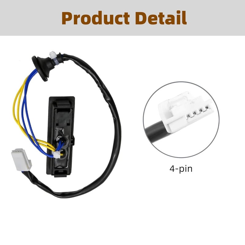 Narcilors Rear Trunk Lid Release Tailgate Opening Switch 25380-1AA0A Replacement for Nissan Murano 3.5L 2009-2014 Quest 3.5L 2011-2017 - Image 3